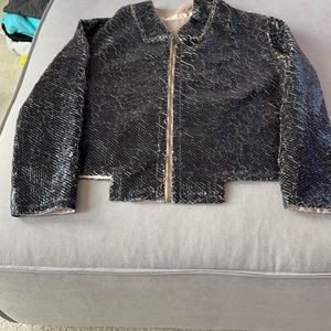 La Vaca Loca textured faux leather jacket